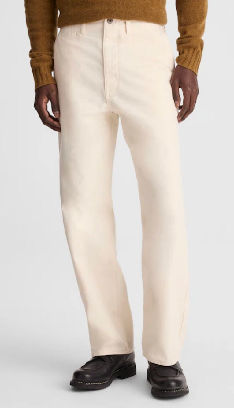 Madewell | NWT The Canvas Utility Pant in Natural White | Sz 38